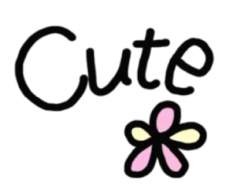 😆 Cute cute, flower, sticker, pink, yellow telegram sticker