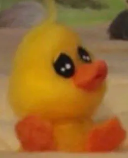 🐥 アヒル, かわいい, 動物, おもちゃ, 黄色 telegram sticker