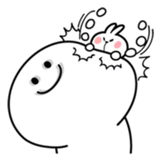 😠 fofo, coelho, animal, adesivo telegram sticker