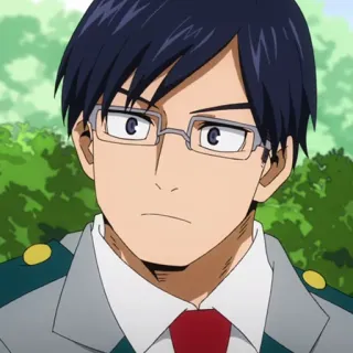 🎒 Tenya Iida My Hero Academia anime, my hero academia, tenya iida, hero, character, student telegram sticker