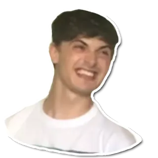 😁 мужчина, лицо, гримаса, портрет telegram sticker