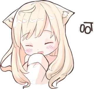 😄 呵 อนิเมะ, การ์ตูน, น่ารัก, ผู้หญิง, คาวาอิ, จิบิ telegram sticker