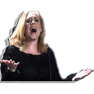 😳 Adele cantor, música, apresentação, celebridade telegram sticker