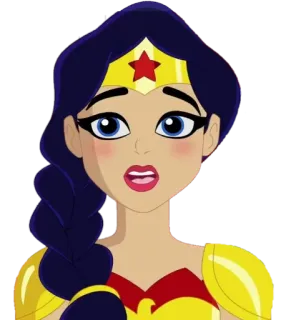 😩 Wonder Woman superhero, cartoon, dc comics, woman, wonder woman telegram sticker