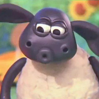 🍄 Shaun the Sheep pecora, cartone animato, animale, carino, Shaun, vita da pecora telegram sticker