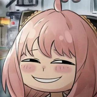 😈 Anya Forger Spy x Family Anime, Spy x Family, Anya, Anya Forger, süß, Cartoon, Charakter telegram sticker