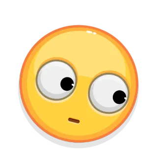 🙄 Emoji, Gesichtsausdruck, Lustig, Cartoon, Gesicht telegram sticker
