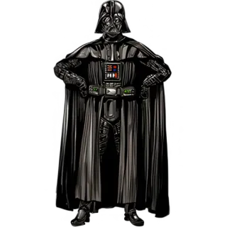 👑 Darth Vader Star Wars darth vader, star wars, fantascienza, cattivo, lato oscuro, personaggio telegram sticker
