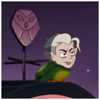 🦜 Hunter The Owl House desenho animado, fantasia, magia, The Owl House, Hunter, papagaio telegram sticker