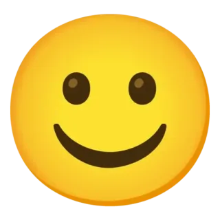 🙂 Biểu tượng cảm xúc, Mặt cười, Vàng, Vui vẻ, Nụ cười telegram sticker