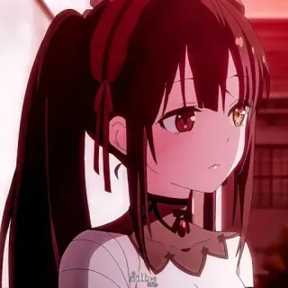 🥀 Kurumi Tokisaki Date A Live Anime, Fille, Date A Live, Kurumi Tokisaki whatsapp sticker