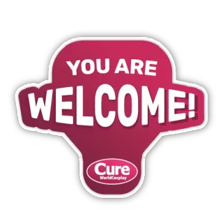 🤝 YOU ARE WELCOME! willkommen, freundlich, gruß, World Cosplay, heilung, einladung telegram sticker