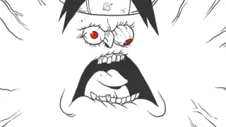 😛 cartoon, anime, shocked, eyes, mouth, screaming telegram sticker