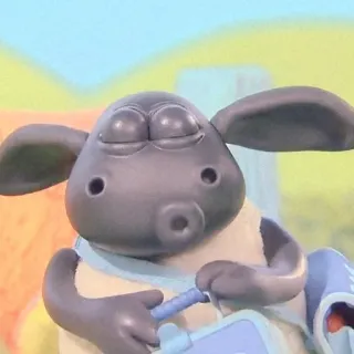 🍄 Shaun the Sheep Schaf, Cartoon, Animation, Knetanimation, Shaun das Schaf, Tier telegram sticker