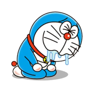 🤤 Doraemon ドラえもん, アニメ, 漫画, 猫, マンガ, 青, キャラクター whatsapp sticker