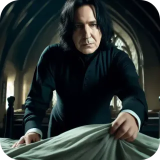 😟 Severus Snape Harry Potter magic, professor, wizard, teacher, potion telegram sticker