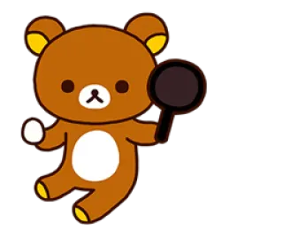 🍳 Rilakkuma ริลัคคุมะ, หมี, คาวาอิ, น่ารัก, ตัวละคร, การ์ตูน telegram sticker