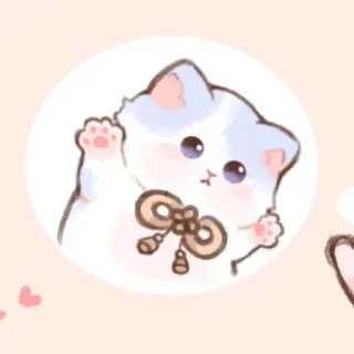 🎐 cat, cute, kawaii, animal, kitten, adorable, sticker telegram sticker