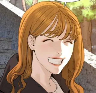 😀 vrouw, glimlach, blij, portret telegram sticker