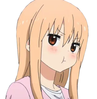😖 Anime, Chica, Lindo, Dibujo animado, Pegatina telegram sticker