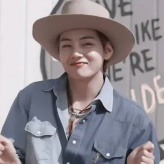 ✨ personne, portrait, chapeau, chemise, homme, chapeau de cowboy telegram sticker