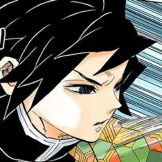 🎎 Giyu Tomioka Demon Slayer Anime, Manga, Demon Slayer, Giyu Tomioka, Spada, Guerriero telegram sticker