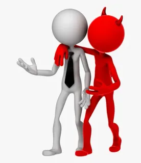 👹 devil, angel, friendship, cartoon, temptation telegram sticker