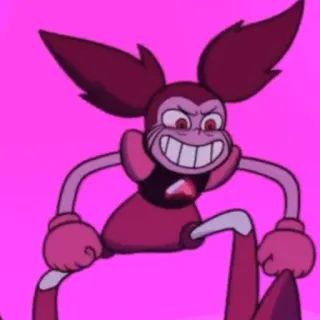 😈 Spinel Steven Universe cartoon, villain, pink, angry, Spinel, Steven Universe whatsapp sticker