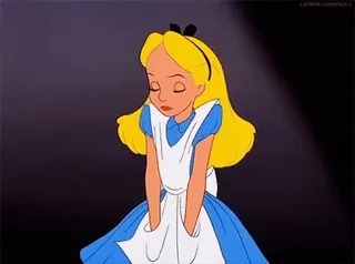 🤭 Alice Alice in Wonderland cartoon, character, classic, Alice, wonderland telegram sticker