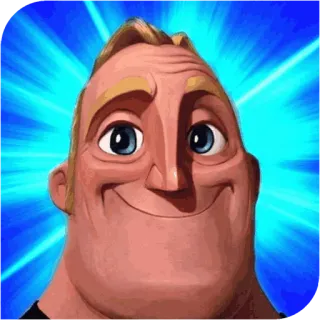 🌑 Mr. Incredible The Incredibles มิสเตอร์อินเครดิเบิล, ดิสนีย์, พิกซาร์, รวมเหล่ายอดคนพิทักษ์โลก, การ์ตูน whatsapp sticker