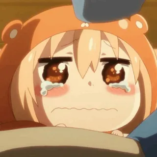 🌩 Umaru Doma Himouto! Umaru-chan anime, llorando, triste, umaru, lindo, kawaii telegram sticker