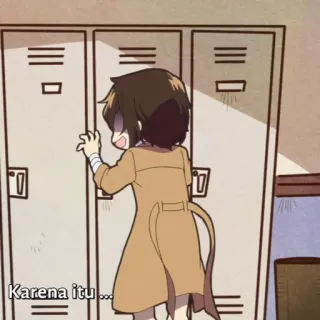 🧳 Karena itu... Anime, Manga, Casier, École, Dessin animé telegram sticker