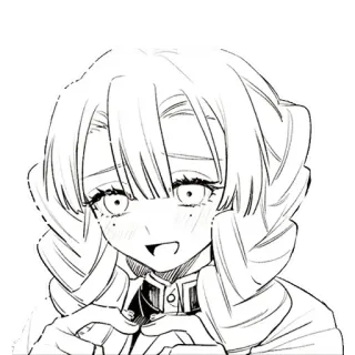 👉 Mitsuri Kanroji Demon Slayer anime, manga, demon slayer, mitsuri kanroji, love hashira, cute, cartoon telegram sticker