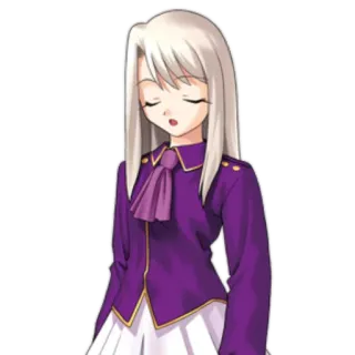 😐 Illyasviel von Einzbern Fate/stay night Аниме, Манга, Fate, Илиясвиль, Персонаж telegram sticker