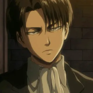 🖤 Levi Ackerman Attack on Titan levi, attack on titan, anime, personage, serieus, manga telegram sticker