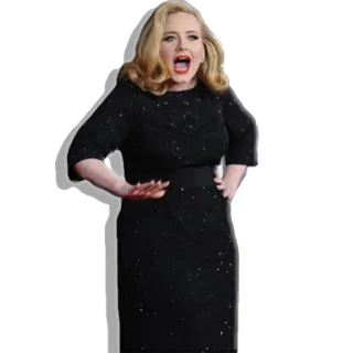 😳 Adele cantor, celebridade, mulher, vestido, música, popstar, compositor telegram sticker
