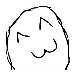 😸 Meme, Visage, Internet, Drôle, Expression telegram sticker