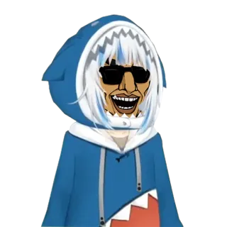 🦈 Gawr Gura vtuber, hai, gawr gura, hololive, anime, süß, lustig telegram sticker