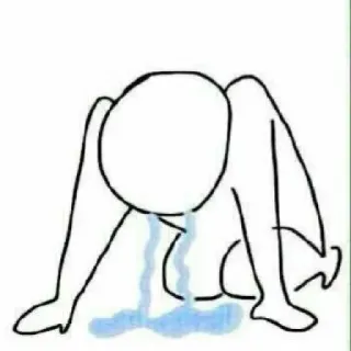 😭 triste, piangendo, emotivo, solo, depresso telegram sticker