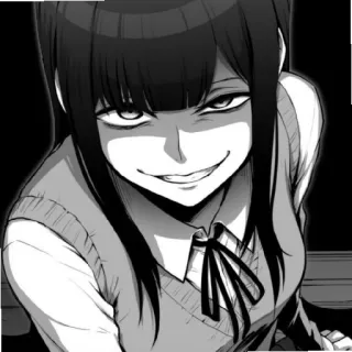 🤗 Anime, Mangá, Estudante, Sorrisinho, Assustador telegram sticker