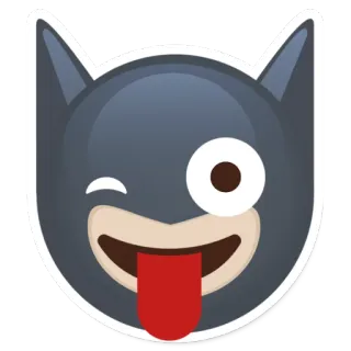 😜 dog, emoji, winking, tongue, cute telegram sticker