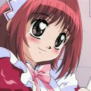 😍 Anime, Mädchen, Süß, Kawaii, Rote Haare, Manga, Illustration whatsapp sticker