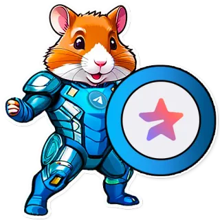 ⭐ criceto, armatura, scudo, cartone animato, carino, animale telegram sticker