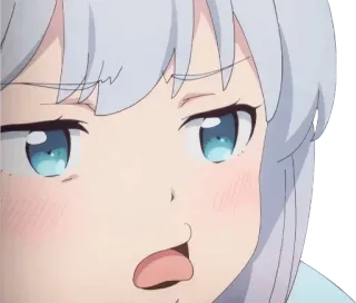 👅 アニメガール, かわいい, 表情, アニメ, マンガ telegram sticker