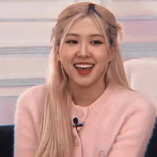 🍐 Rosé Rosé, K-pop, cantante, Blackpink, celebridad, sonriendo telegram sticker
