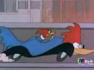 🏎 Woody Woodpecker 만화, 우디 우드페커, 고전 애니메이션, 캐릭터, 새 telegram sticker