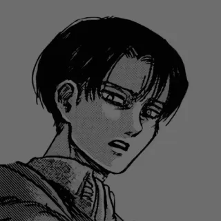 😠 Levi Ackerman Attack on Titan Anime, Manga, Attack on Titan, Levi Ackerman, Charakter telegram sticker