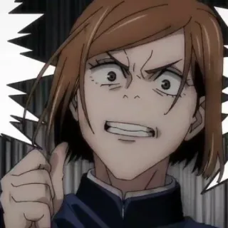 🔨 Nobara Kugisaki Jujutsu Kaisen Anime, Manga, Ragazza, Arrabbiata, Seria telegram sticker