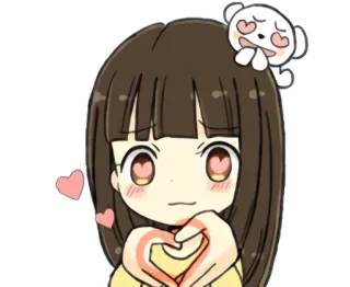 😘 อนิเมะ, คาวาอิ, น่ารัก, รัก, หัวใจ, หมี telegram sticker