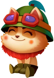😊 Teemo League of Legends teemo, league of legends, videogame, yordle, fofo, personagem telegram sticker